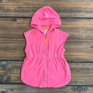 Carter’s 12 Month Girls Pink Seahorse Hooded Swim Cover Up